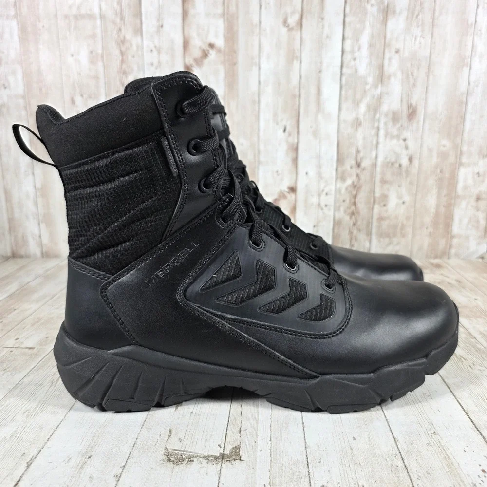 Merrell Moab 3 Tactical‎ Waterproof Side Zip Boots Black Mens 13 J007847